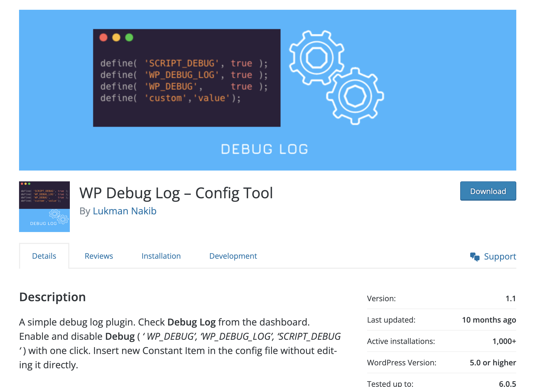 WP Debug Toolkit Plugin
